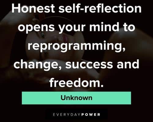 self reflection quotes on honest self reflection