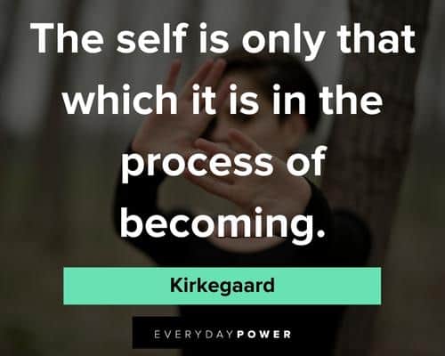 self reflection quotes about the self is only that which it is in the process of becoming
