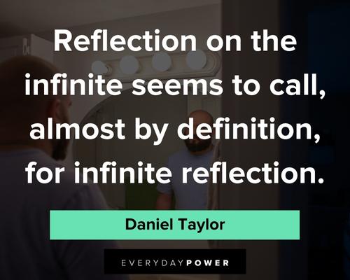 self reflection quotes for infinite reflection