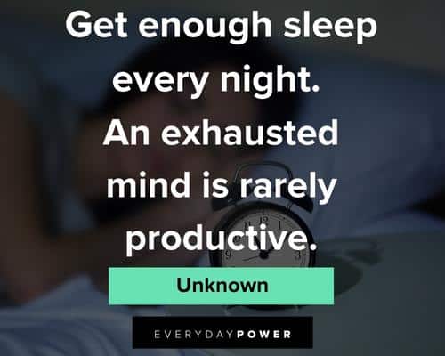 sleep quotes on why it's important for your health and success