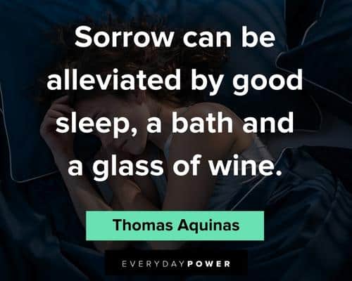 sleep quotes about sorrow can be alleviated by good sleep