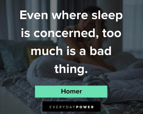 sleep quotes from homer