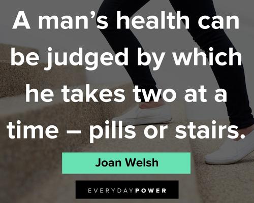 wellness quotes about pills or stairs