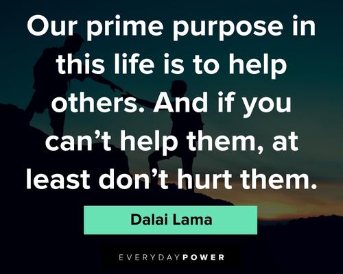 world peace quotes on our prime purpose in this life is to help others