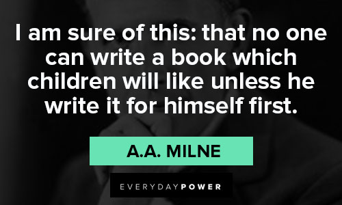 a.a. milne quotes on children