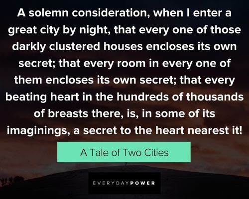 a tale of two cities quotes about solemn consideration