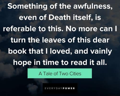 a tale of two cities quotes about something of the awfulness