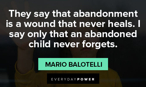 abandoned quotes on child never