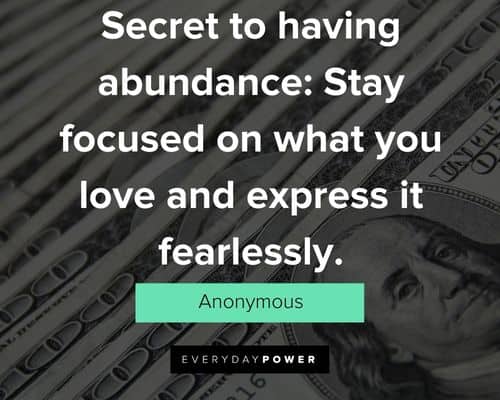 random abundance quotes