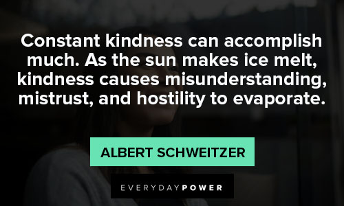 Albert Schweitzer quotes that misunderstanding, mistrust, and hostility to evaporate