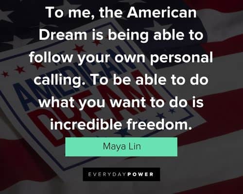 Cool American dream quotes