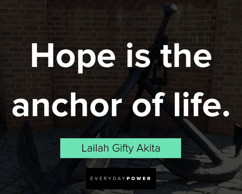 anchor quotes about hope is the anchor of life