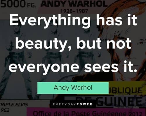 Andy Warhol quotes about beauty