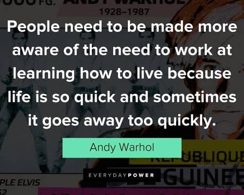 Motivational Andy Warhol quotes