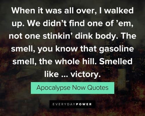 Apocalypse Now quotes about victory