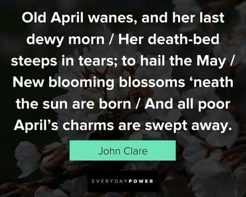 More April quotes