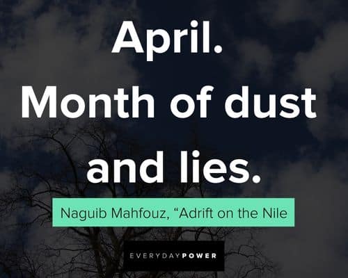 Random April quotes