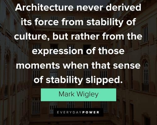 Architecture quotes from Mark Wigley