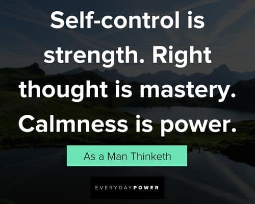 As a Man Thinketh Quotes about the power of thoughts