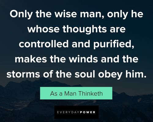 As a Man Thinketh quotes about wise man