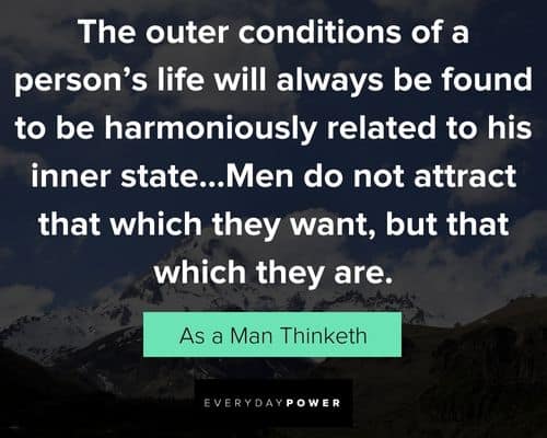 As a Man Thinketh quotes about life