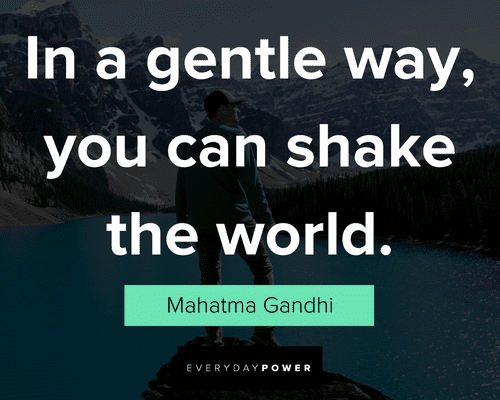 awesome quotes about in a gentle way, you can shake the world