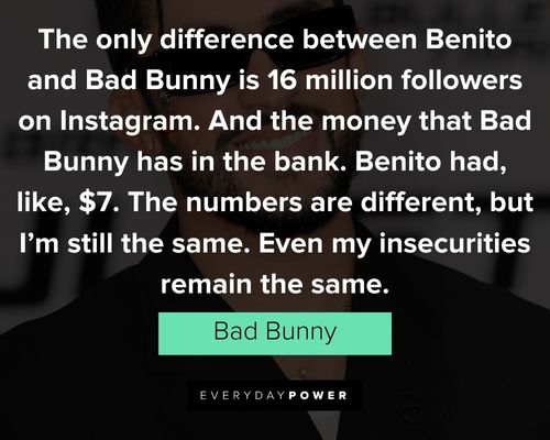 Appreciation Bad Bunny quotes