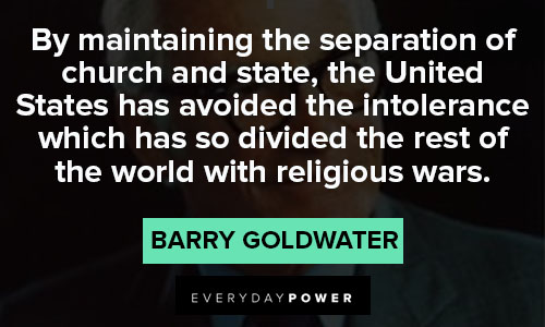 Barry Goldwater quotes about Religious wars