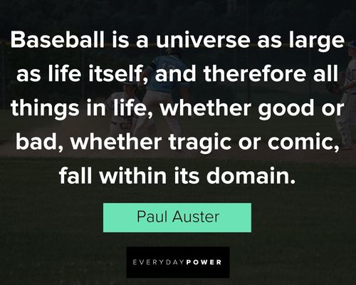 baseball quotes about universe