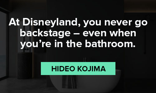 bathroom quotes from Hideo Kojima