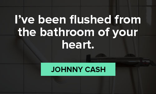 bathroom quotes about i've been flushed from the bathroom of your heart