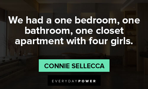 bathroom quotes about one closet apartment with four girls