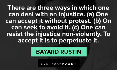 Amazing Bayard Rustin quotes