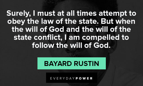 Wise Bayard Rustin quotes