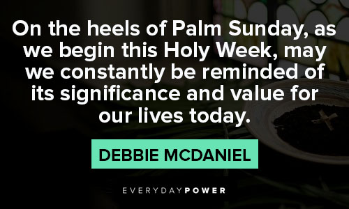 palm sunday quotes about holy week