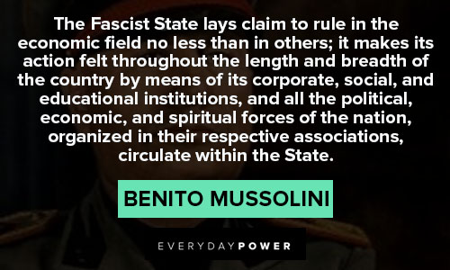 Benito Mussolini quotes from Benito Mussolini