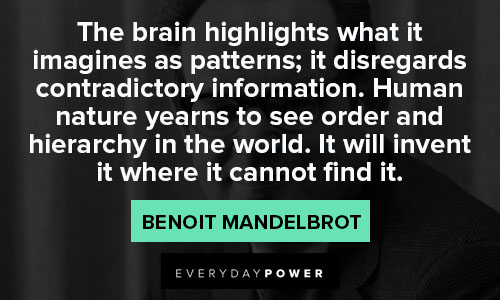 Wise Benoit Mandelbrot quotes