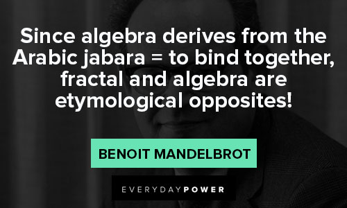 Special Benoit Mandelbrot quotes