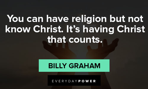 Billy Graham quotes about Religion 