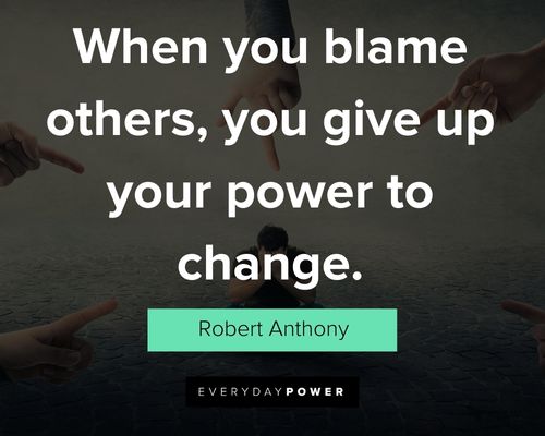 Wise and inspirational blame quotes