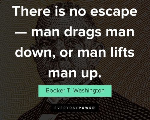 Short Booker T. Washington quotes