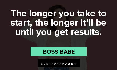 boss babe quotes about results