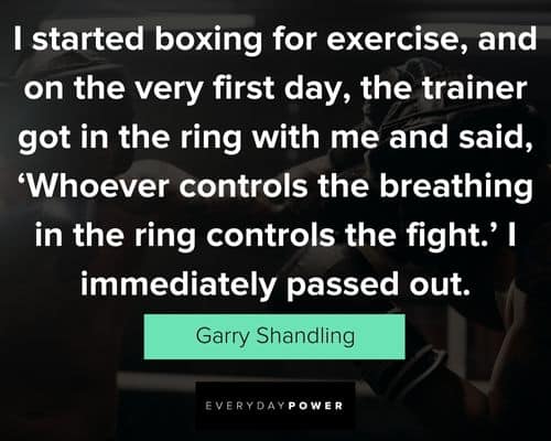 Boxing quotes about being in the ring