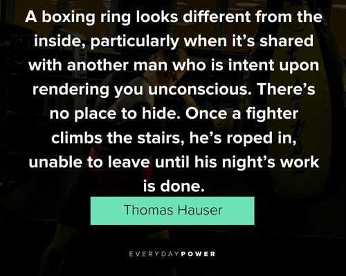 boxing quotes from Thomas Hauser