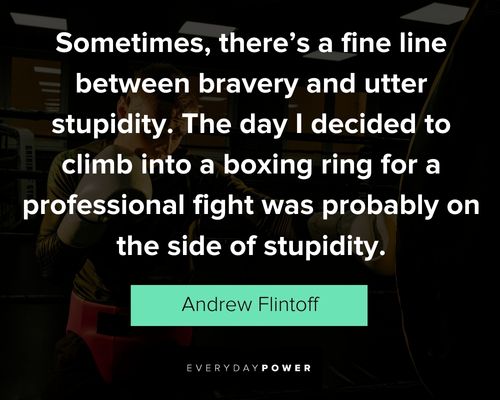 boxing quotes on the side of stupidity
