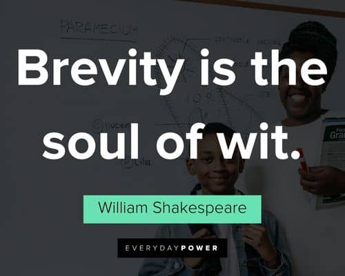 brainy quotes about brevity is the soul of wit