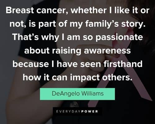 Breast cancer quotes about raising awareness