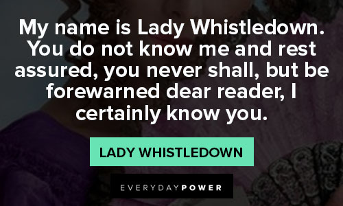 Bridgerton quotes from Lady Whistledown
