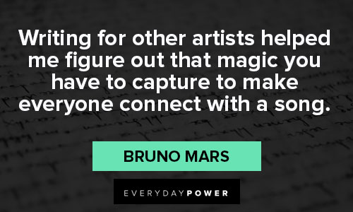 Short Best Bruno Mars quotes