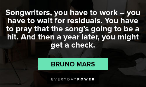 Amazing Bruno Mars quotes